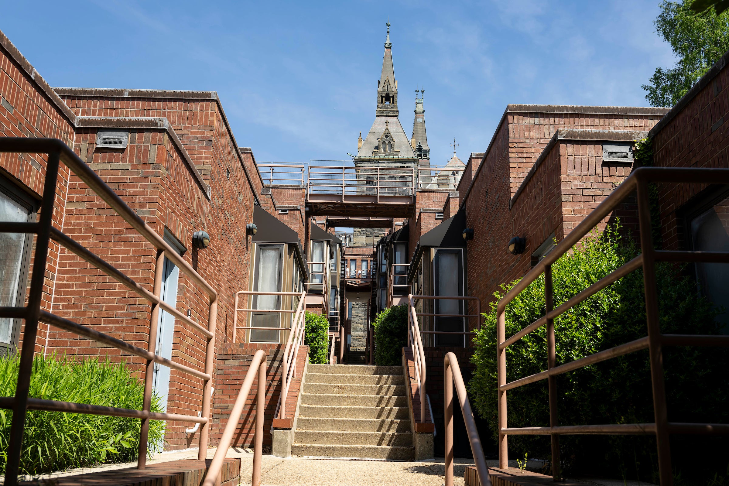 Village A student housing buildings at Georgetown University in Washington, DC