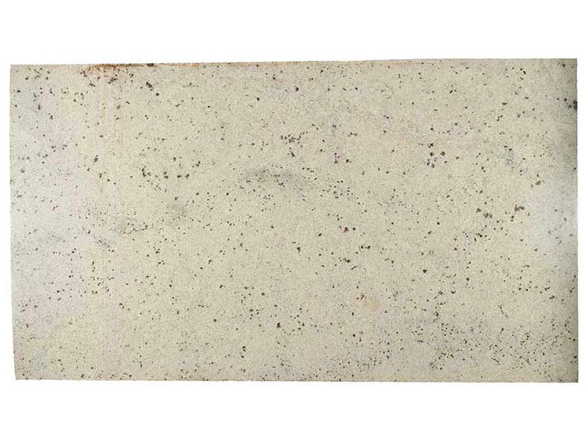 Colonial White granite surface with natural mineral detail