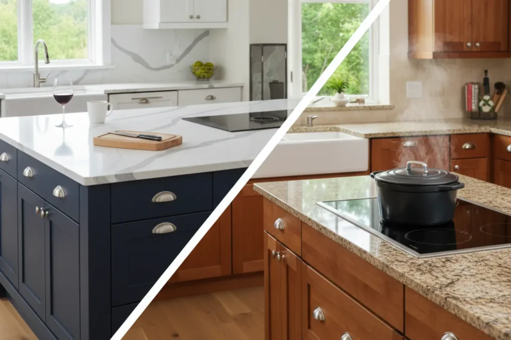 Quartz vs Granite Countertops in Raleigh: Cost, Durability & Style