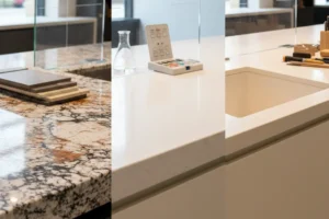 How to Compare Countertop Materials: Choosing Between Granite, Quartz, and Solid Surface Countertops